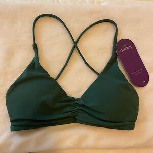 Kamo Fitness Sienna Alura Sports Bra - Dark Green